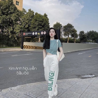 ⚡️bán sỉ⚡️set đồ áo xanh mint phối quần bo gấu