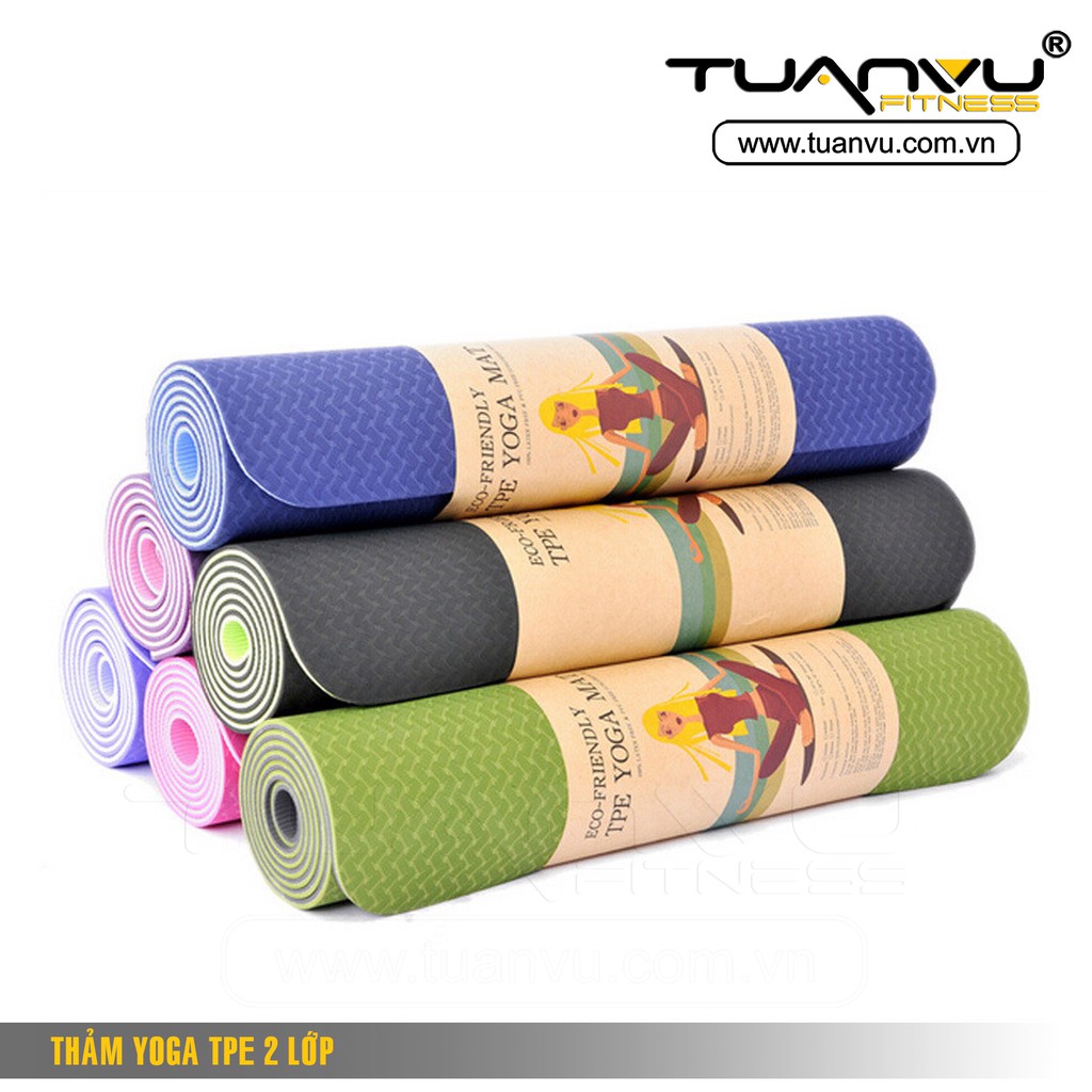 Thảm tập YOGA 2 lớp (hàng loại 1 dày)