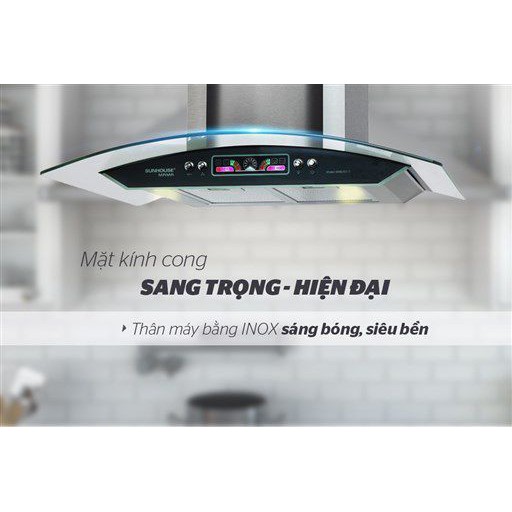 MÁY HÚT MÙI KÍNH CONG SUNHOUSE MAMA MM6707-70