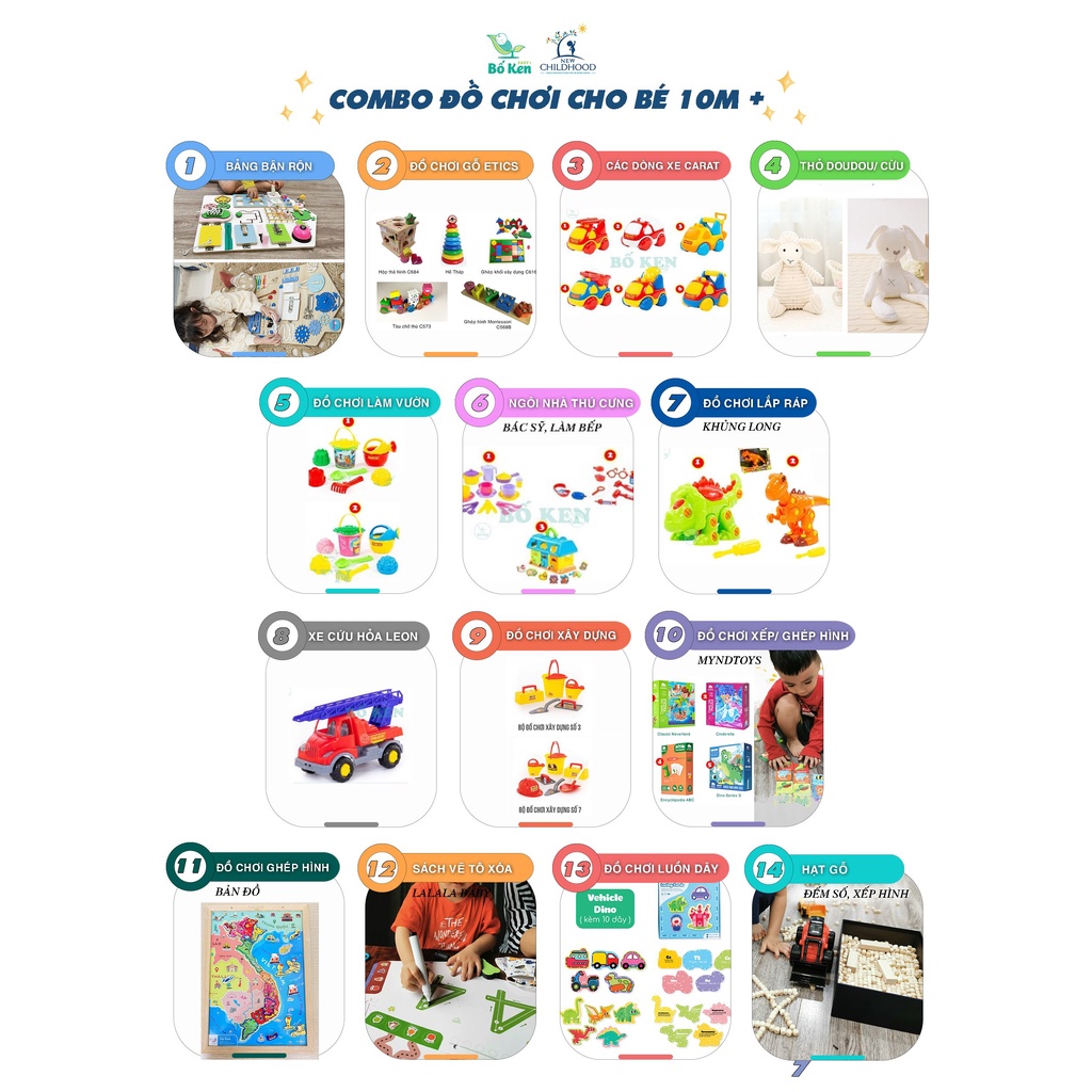 Đồ Chơi Giáo Dục, Các Bộ Xếp Hình Myndtoys [Cho Bé Từ 1 Đến 8 Tuổi]