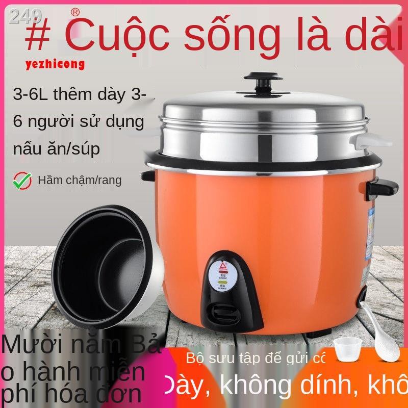 Nồi cơm điện tam giác đỏ gia đình đa chức năng chống dính kiểu cũ 3L4L5L6 lít 3-4-5-6 người