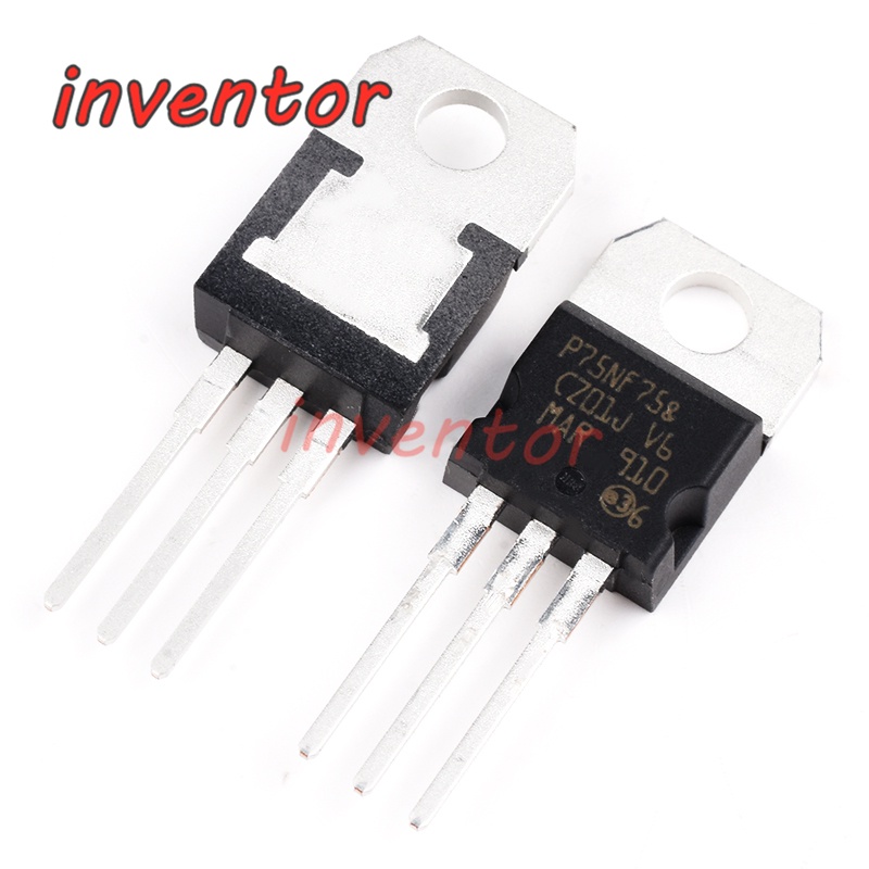 Set 10 Linh Kiện Chuyển Đổi P75NF75 STP75NF75 75N75 MOS TO-220