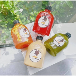 Chai nhựa ù 500ml/Chai nhựa tròn lùn 500ml kèm nắp