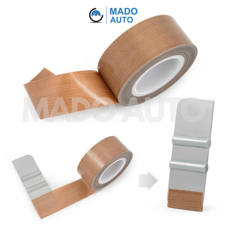 Băng dính Teflon chịu nhiệt độ cao, bọc gạt dán Film cách nhiệt tạo độ trơn MADO AUTO BT01