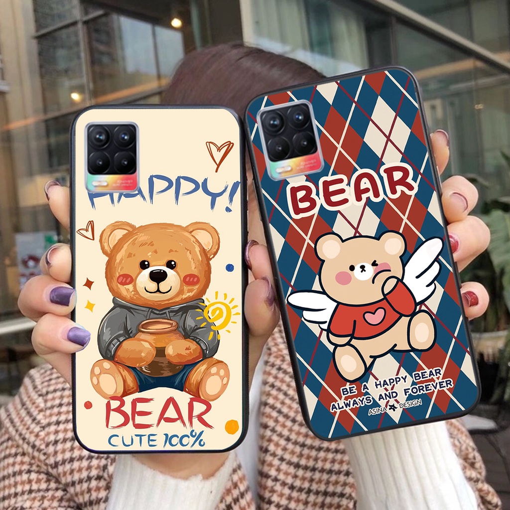 Ốp lưng Realme 8 / Realme 8 Pro in hình cute, mẫu chú gấu siêu đẹp- GIÁ RẺ