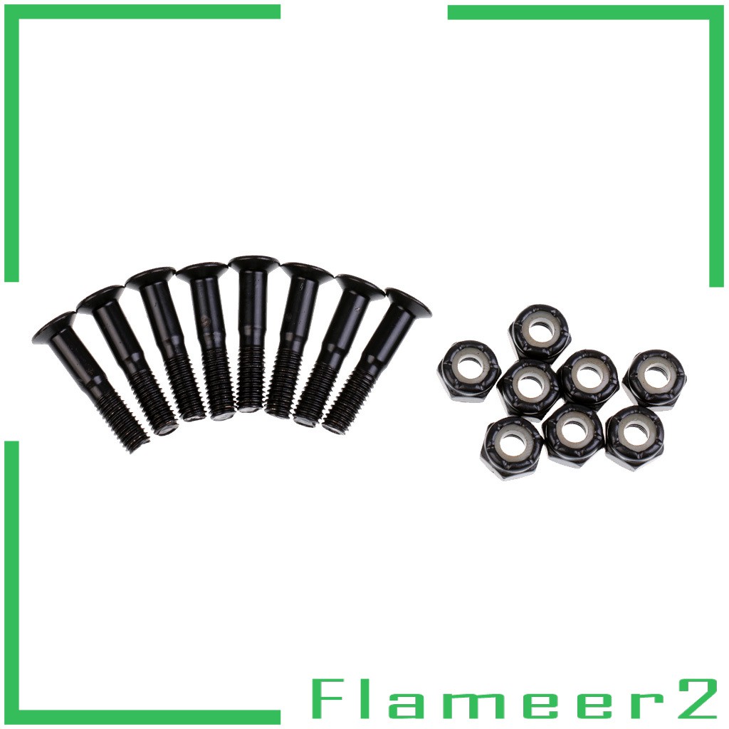 Set 8 ốc vít 25mm/ 28mm màu đen chuyên dụng cho ván trượt