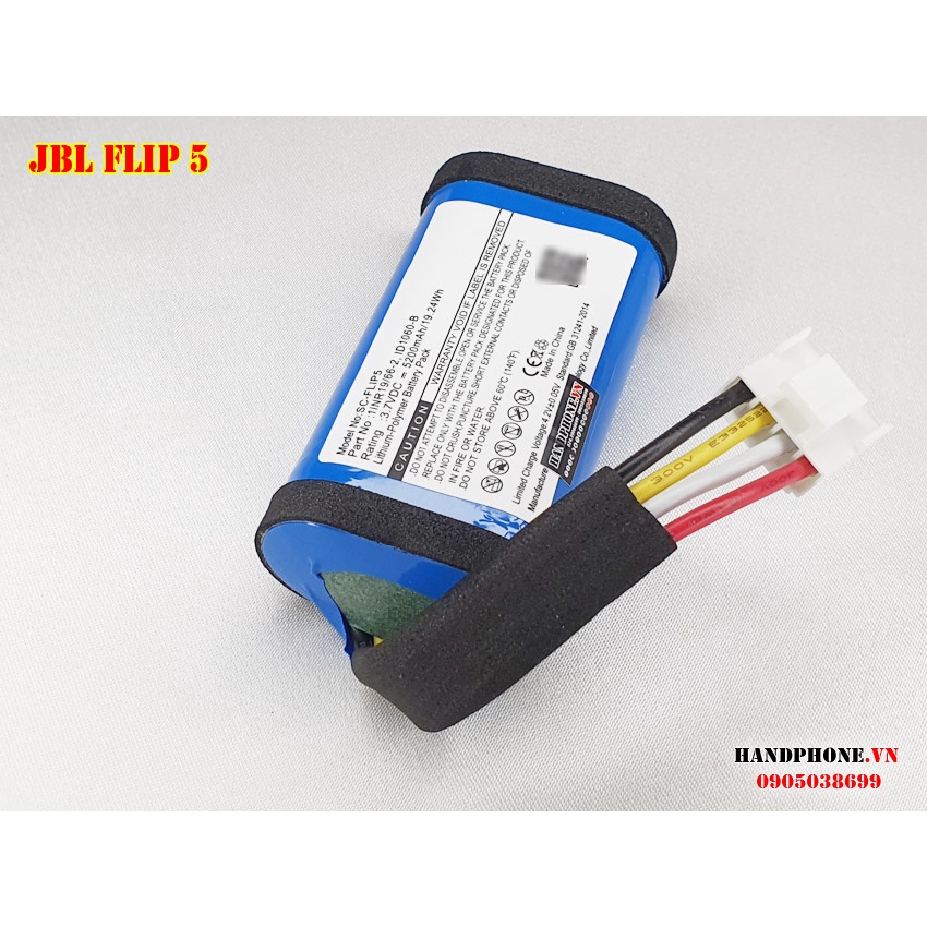Pin 1INR19/66-2 ID1060-B cho Loa Bluetooth JBL Flip 5 dung lượng cao