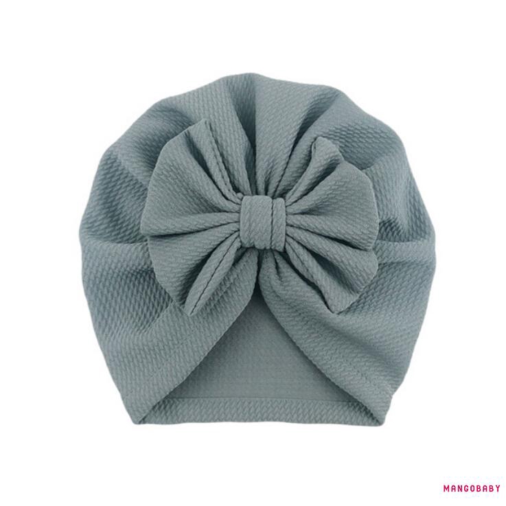 Mũ Trùm Đầu Turban Thắt Nơ Cho Bé Gái