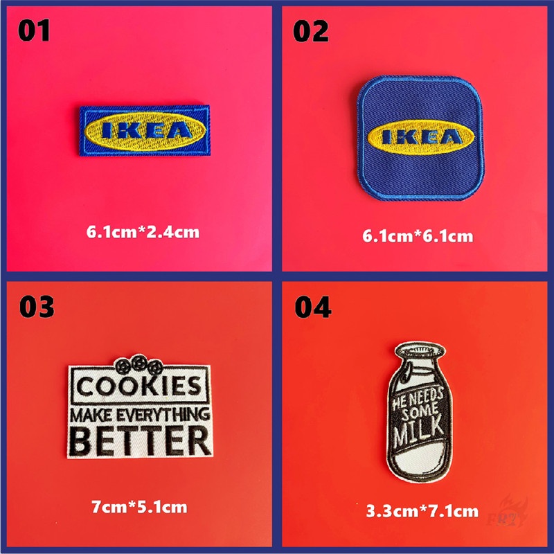 ☸ Ikea Miếng Dán Ủi Phong Cách Bắc Âu Sang Trọng ☸ 1 Miếng Dán Ủi Quần Áo Hình Bánh Quy Sữa