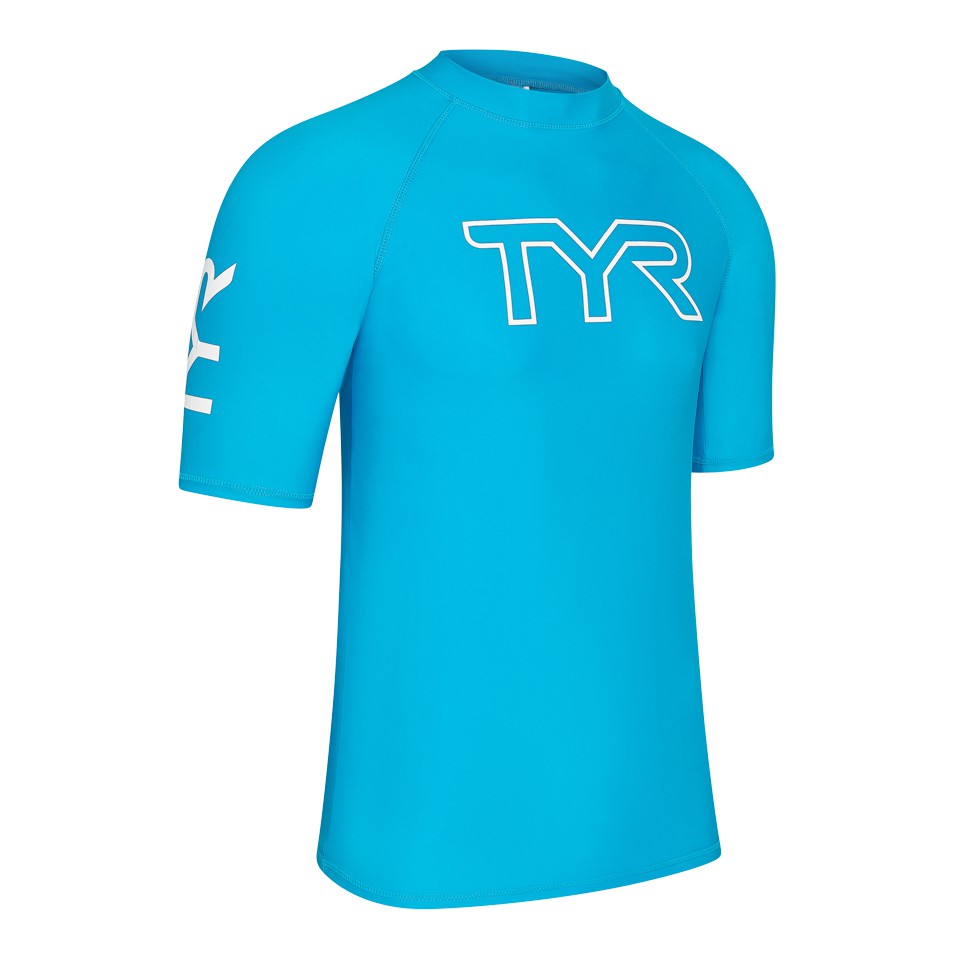 Áo bơi tay ngắn chống nắng TYR Short Sleeve Rashguard