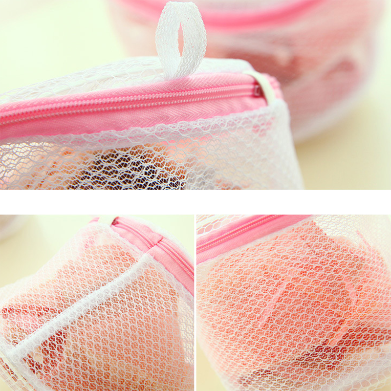 New fine mesh belt bracket floating underwear laundry bag bra care small clothing mesh wash cover