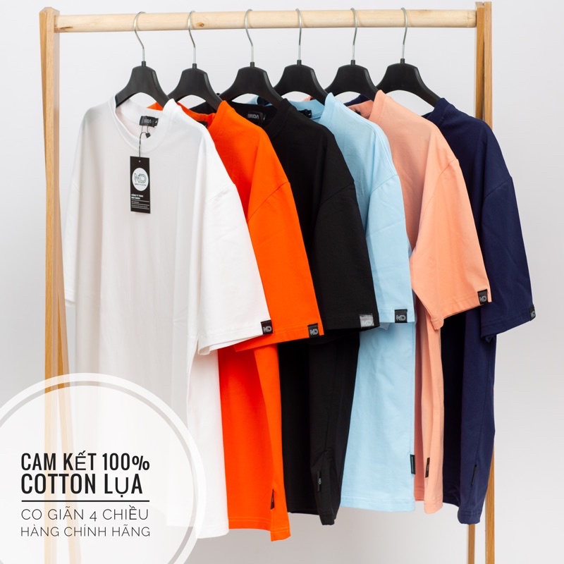 Áo thun Unisex NINDA phông trơn nam nữ tay lỡ oversize nhiều màu Basic Tee