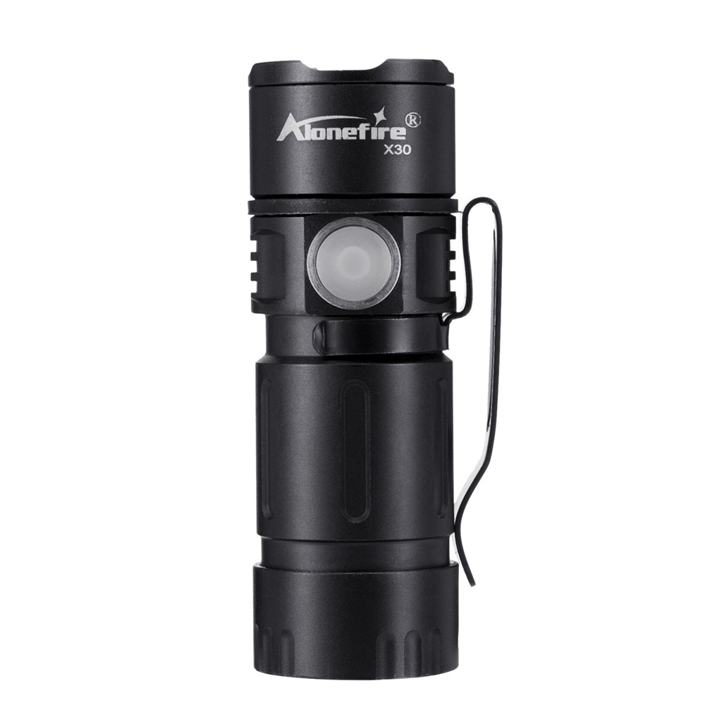 Đèn Pin AloneFire X30 XPG Led Mini 500 lumens Siêu Sáng Sạc Usb Có Nam Châm Hút Dùng Khi Đi Cắm Trại