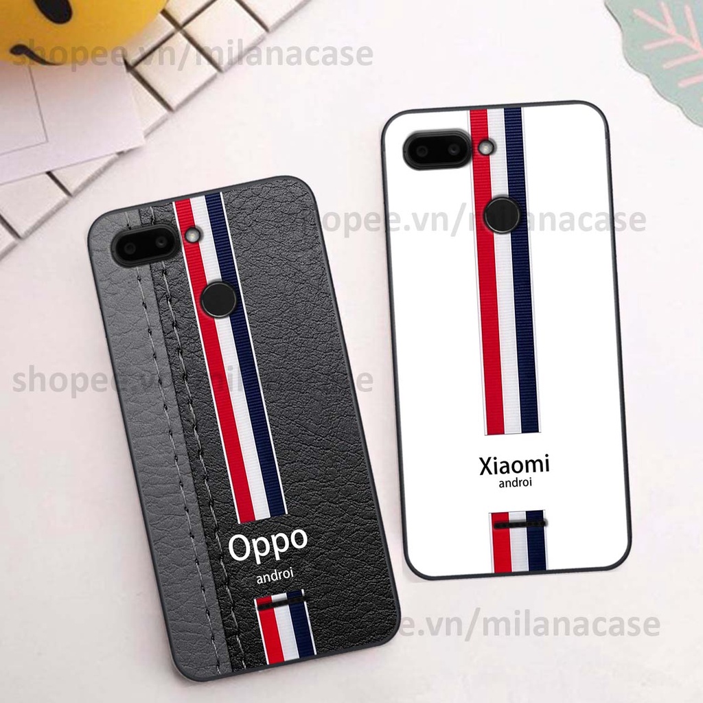 Ốp Xiaomi Redmi 6 in giả da phong cách thể thao, cá tính, thời trang