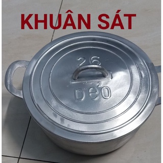 Nồi Gang Đúc Bằng Khuân Sắt Đường Kính 26cm đã được mài bóng
