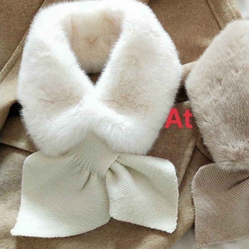 khăn quàng cổ khăn quàng kèm nơ thắt nơ họa tiết chấm bi