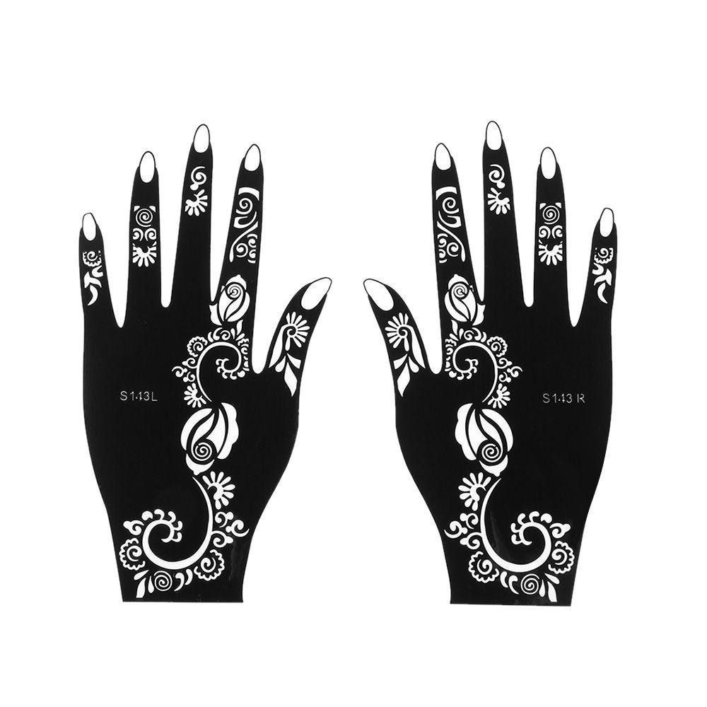 EUTUS 1 Cặp Sticker Dán Hình Xăm Tạm Thời