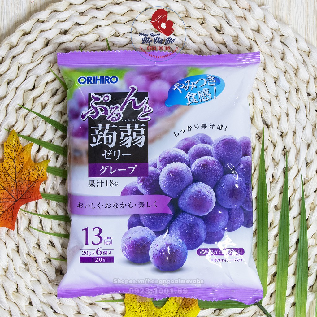 Thạch trái cây Orihiro, thạch hoa quả đủ loại Nhật Bản 12m+ [Date T8 - T12/2021] | BigBuy360 - bigbuy360.vn