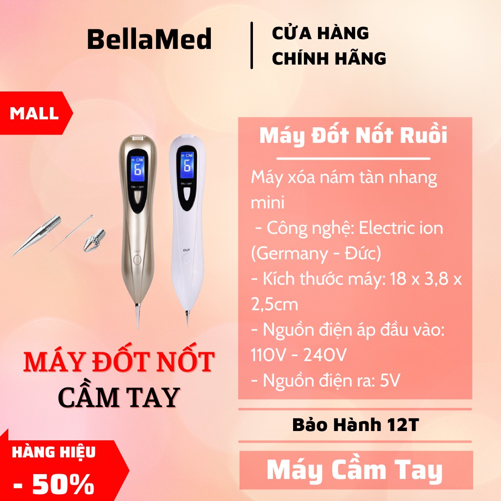 Máy Đốt Nốt Ruồi, Mụn Thịt 9 Cấp Độ Cao Cấp-Thế Hệ Mới