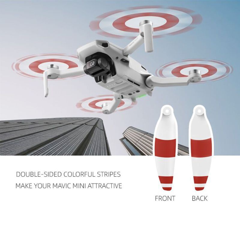 Bộ cánh quạt không gây tiếng ồn nhiều màu sắc thay thế cho máy bay drone mini Dji Mavic