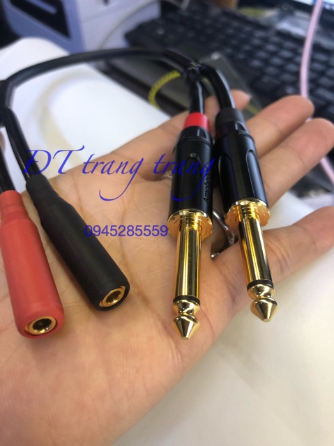 Dây 2 đầu 6 ly 2 đầu 3.5 20 cm