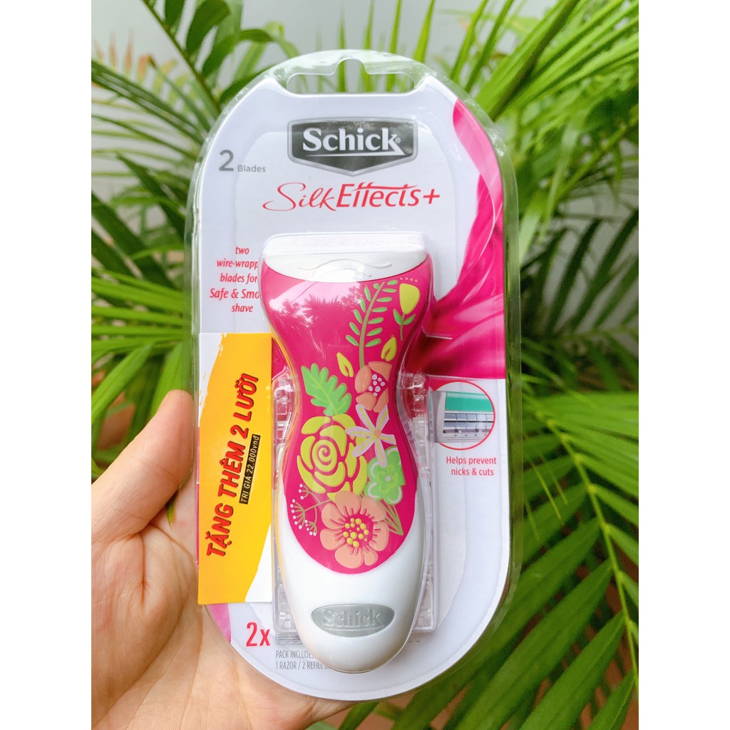 Dạo Cạo Thay Lưỡi Dành Cho Nữ Schick Silk Effects 2S(tặng thêm 2 lưỡi trị giá 22k)