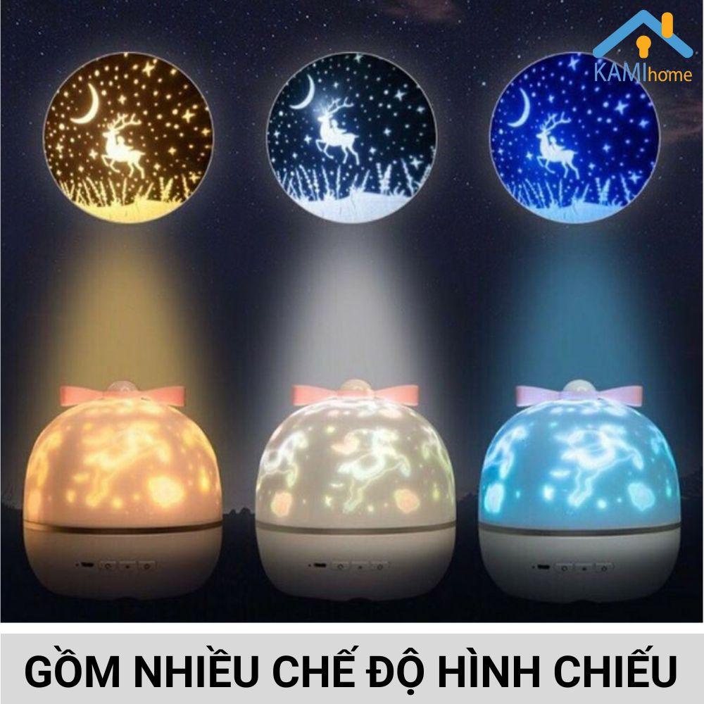 Đèn ngủ led trang trí chiếu sao chuyển động hình Cầu cổng cắm điện USB mã 26014