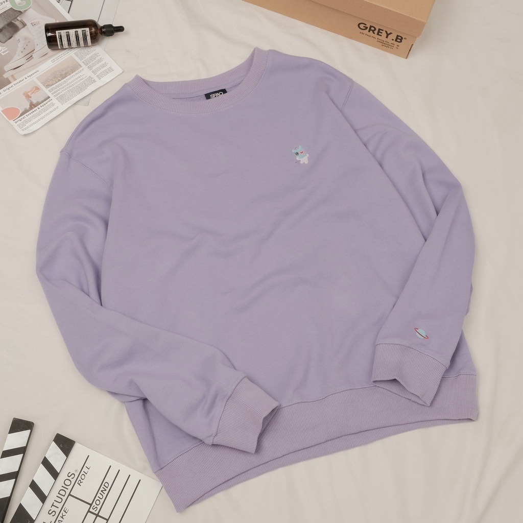 Áo Sweater Spao Nỉ Thêu Hình Đáng Yêu Phong Cách Hàn Quốc Nhiều Màu | BigBuy360 - bigbuy360.vn