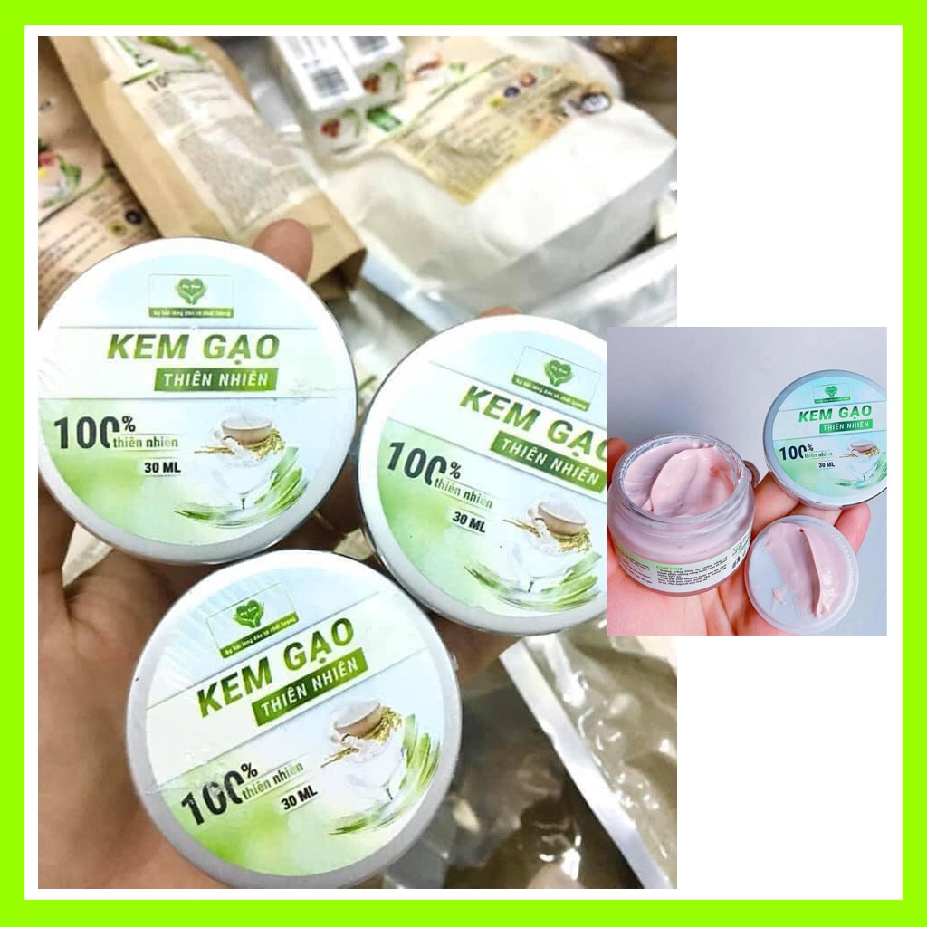 Kem Gạo Dưỡng Da Mẹ Ken - Làm Đẹp Tự Nhiên, Dưỡng Trắng Da An Toàn Dạng Hũ 30ml [Mộc Thiên]