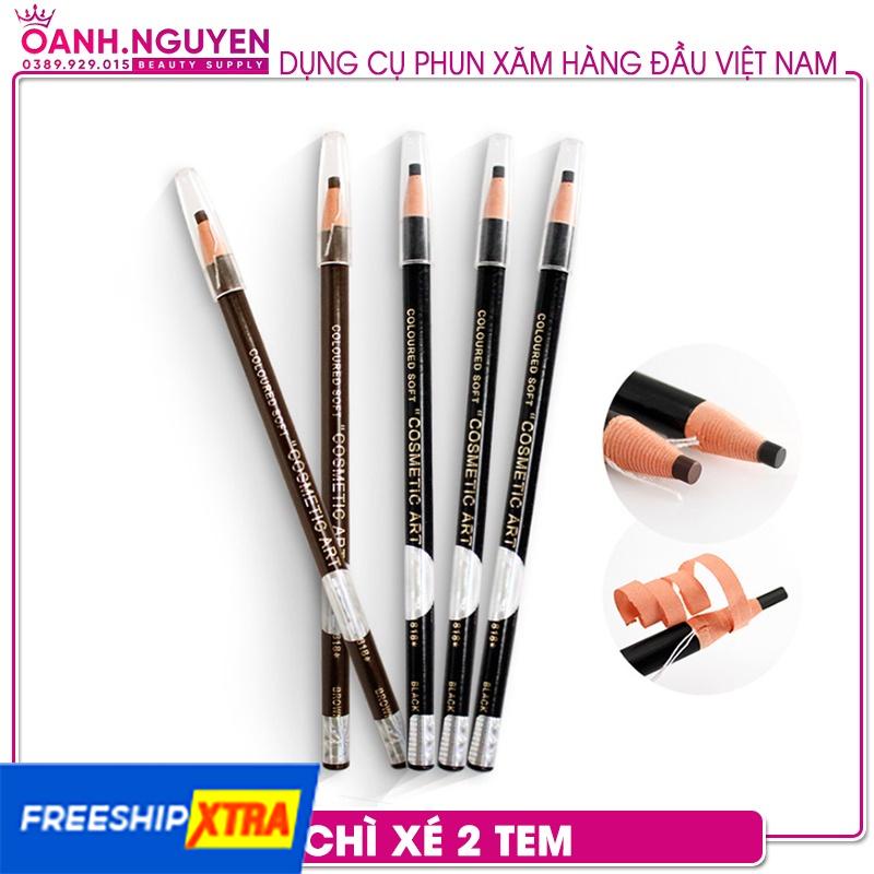 Chì kẻ lông mày, chì bóc, chì xé 2 tem cao cấp - Chuyên dùng cho thợ phun xăm và trang điểm