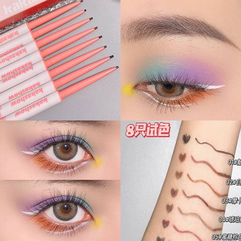 [Hàng mới về] Bút kẻ mắt nước Kakashow khô nhanh tiện lợi 8 màu tùy chọn
