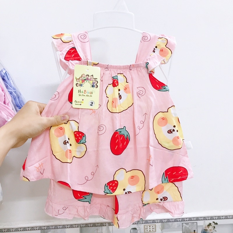 ĐỒ BỘ MẶC HÈ 2 DÂY CÁNH TIÊN CHO BÉ GÁI - HÀNG ĐẸP