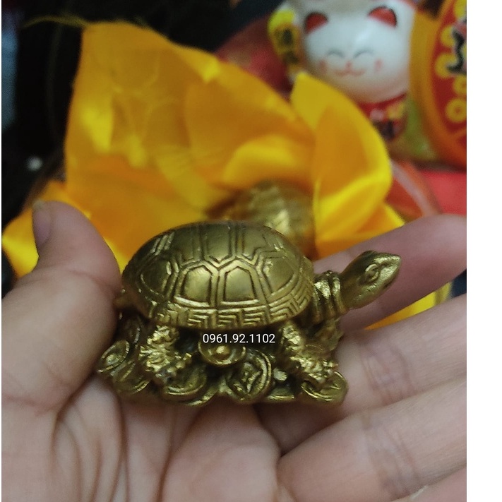 Rùa đồng mini TRẤN TRẠCH PHONG THỦY TÀI LỘC