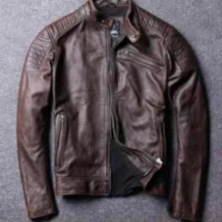 Áo da bò jacket biker - NDD leather