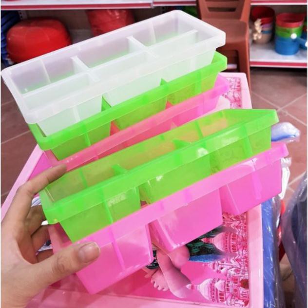 Khay Làm Đá To 6 Viên siêu bền Việt Nhật.