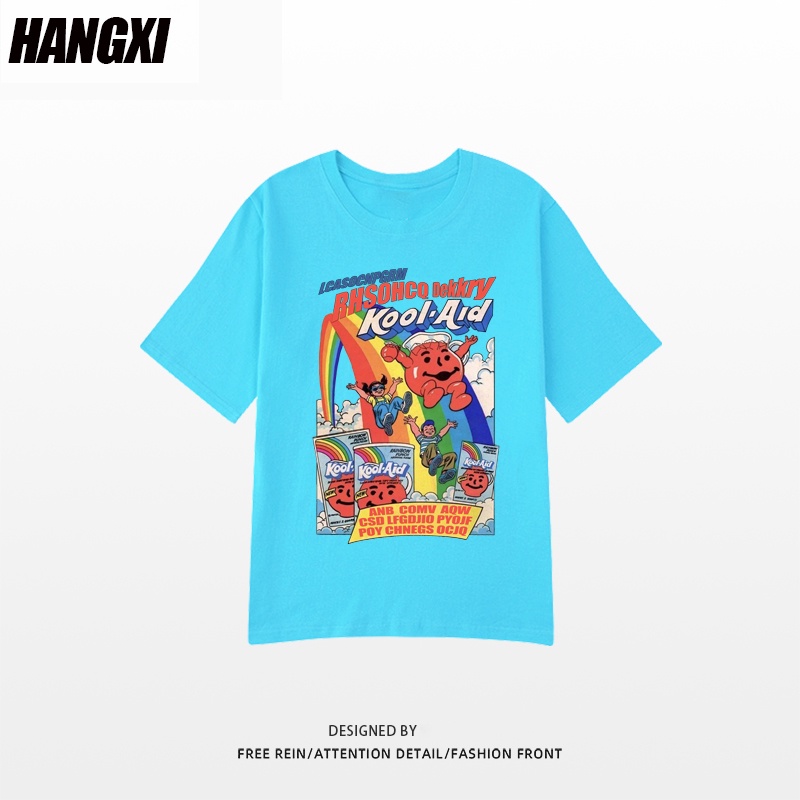 NRVP Áo Thun Tay Ngắn Cổ Tròn Thời Trang Mùa Hè Phong Cách Hàn Quốc 2022 Cho Nam Và Nữ