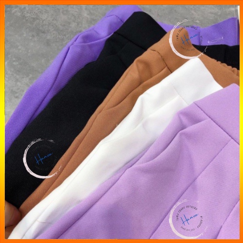 Quần Short Nữ Giả Váy Xếp Ly Cạp Cao Ống Rộng Dáng Xòe Siêu Hot Hanva
