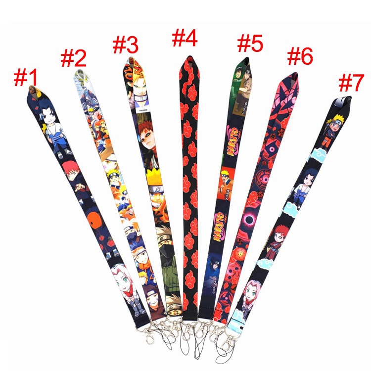 Dây Đeo Thẻ ID / Điện Thoại Chống Rơi Hình NARUTO 7 Màu Tùy Chọn