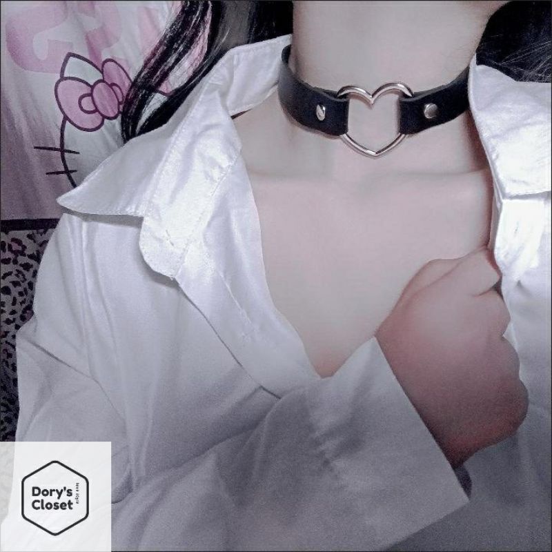 [Có sẵn] Choker cosplay/ Choker cổ trái tim phong cách Gothic nhà Dory ( Ảnh thật)