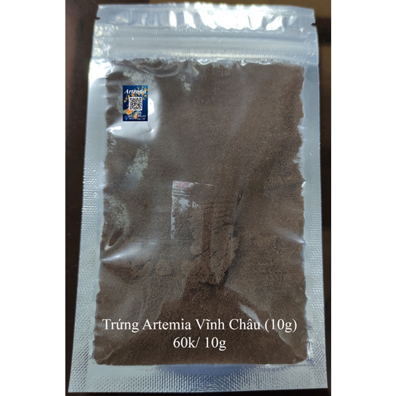 Trứng Artemia Vĩnh Châu (10g) + Nắp ấp