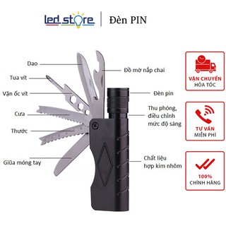 Đèn pin dụng cụ đa năng ym-x9 💗freeship💗thiết kế thuận tiện, dễ dàng sử dụng