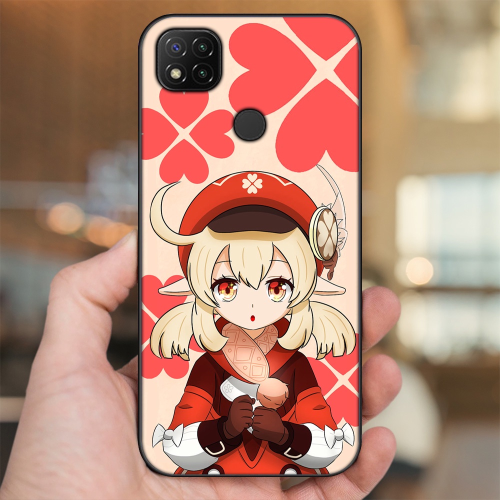 Ốp lưng Xiaomi Redmi 9C viền đen in hình Klee Genshin Impact