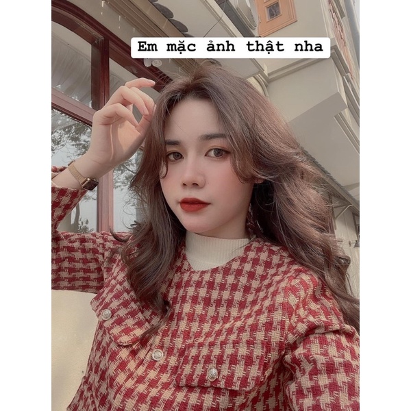 ÁO DẠ TWEED TIÊU KHUY ĐỒNG SIÊU HOT - CHOOSE MIE