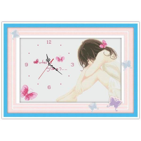 Tranh Thêu Chữ Thập Đồng Hồ Where 2337 (KHÁCH TỰ THÊU) KT:70X49CM