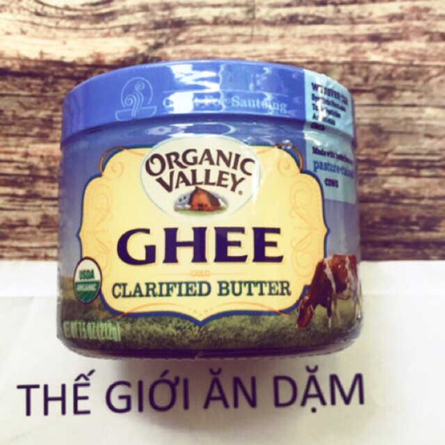 Bơ Ghee Hữu Cơ Organic Valley cho bé ăn dặm