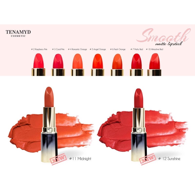 Tenamyd Smooth Matte Lipstick- Son lì mềm mượt