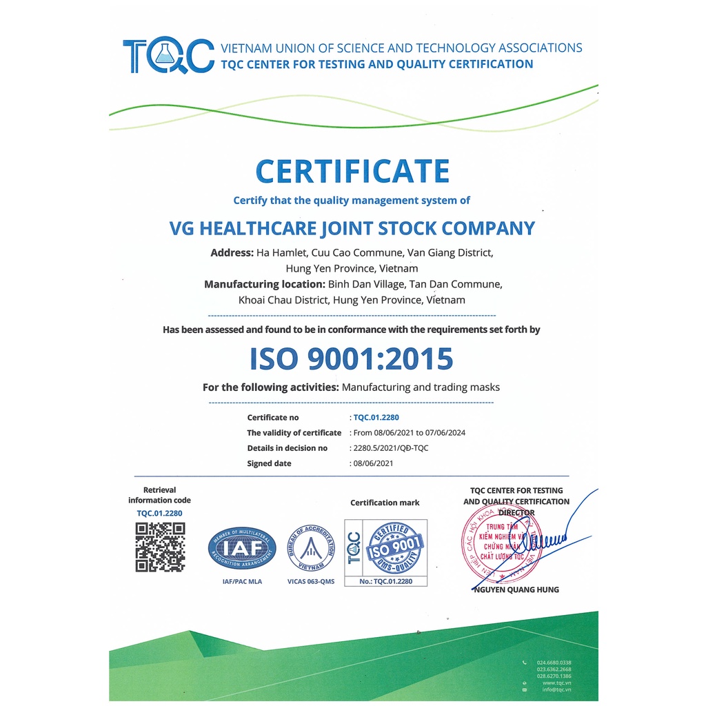 Khẩu trang y tế VG Medical Mask túi zip tiện lợi, ngăn ngừa bụi siêu mịn 95%  - Chính hãng VG Healthcare - Túi 10 chiếc