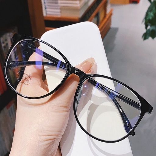 Mắt Kính Gọng Tròn Lớn Chống Ánh Sáng Xanh Thời Trang