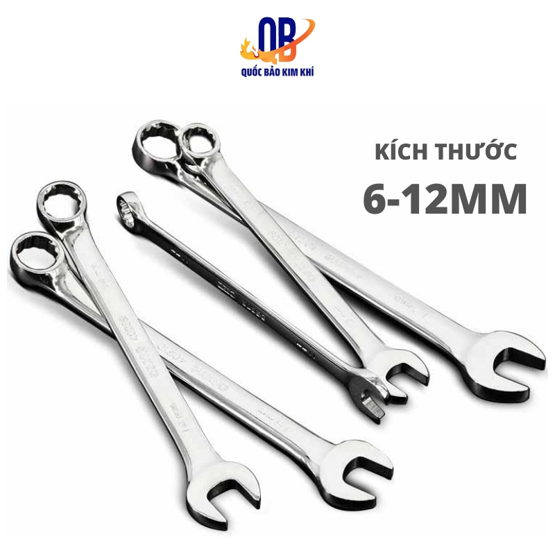 Bộ Cờ Lê Vòng Miệng Đa Năng 2 Đầu Deli Cao Cấp, Đủ Size, Tiện Dụng Trong Sửa Chữa Lắp Ráp