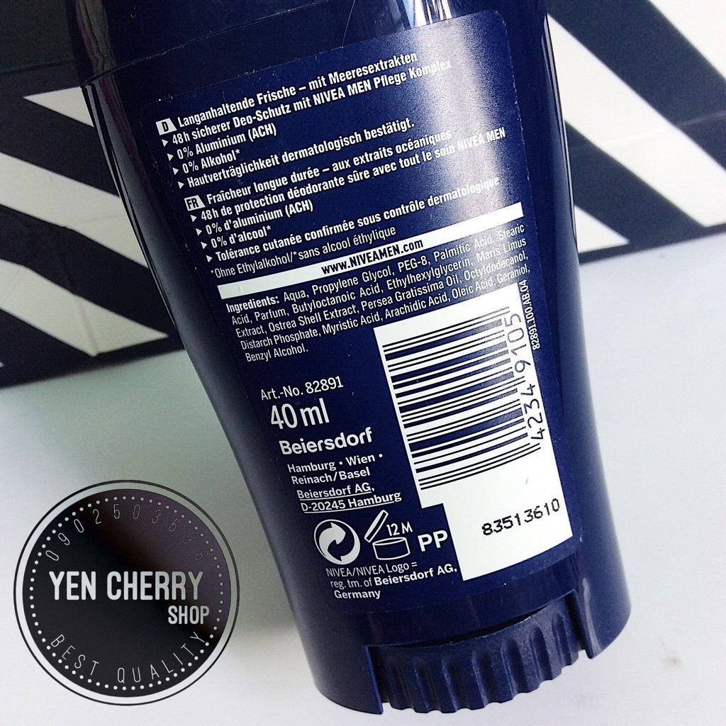 Sáp Khử Mùi Nam Nivea Men Fresh Active 40ml